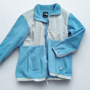 The North Face Light Blue & Gray Fleece Jacket